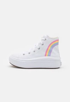 Converse Chuck Taylor All Star Move Platform Rainbow Cloud - High-Top Trainers - White/Blue/Pink