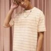 Converse Striped Pocket Tee - Print T-Shirt - Natural Ivory