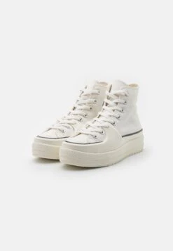 Converse Chuck Taylor All Star Construct Unisex - High-Top Trainers - Vintage White/Black/Egret -Converse Store dcd44bb764bc43bb817e886f2ec32586