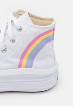 Converse Chuck Taylor All Star Move Platform Rainbow Cloud - High-Top Trainers - White/Blue/Pink -Converse Store dd186a56753740bfb78f722fd8254b55