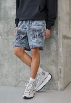 Converse Tie Dye Graphic- Shorts - Blue Grey/Purple