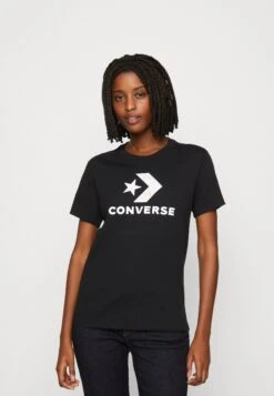 Floral Star Chevron Short Sleeve - Print T-Shirt - Converse Black