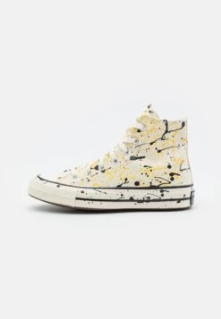 Converse Chuck 70 Paint Splatter Unisex - High-Top Trainers - Beige/Black/Amarillo