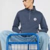 All Star Retro Quarter Zip Unisex - Sweatshirt - Converse Navy