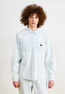 Converse BUTTON UP - Shirt - Light Bleached Denim