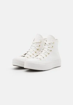 Converse Chuck Taylor All Star Lift - High-Top Trainers - Vintage White/Egret/Gold -Converse Store e32baddecda44fcc9419b8de6c112e28