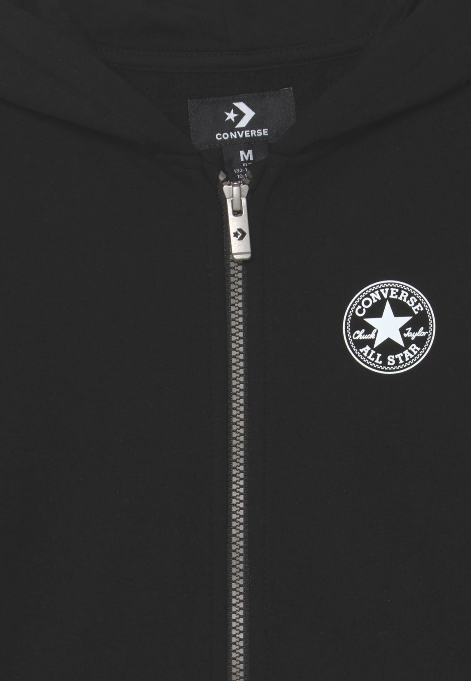 Converse Chest Unisex - Zip-Up Sweatshirt - Black 3 Converse Chest Unisex - Zip-Up Sweatshirt - Black - Image 3