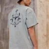 Converse Flower Friends - Print T-Shirt - Tidepool Grey