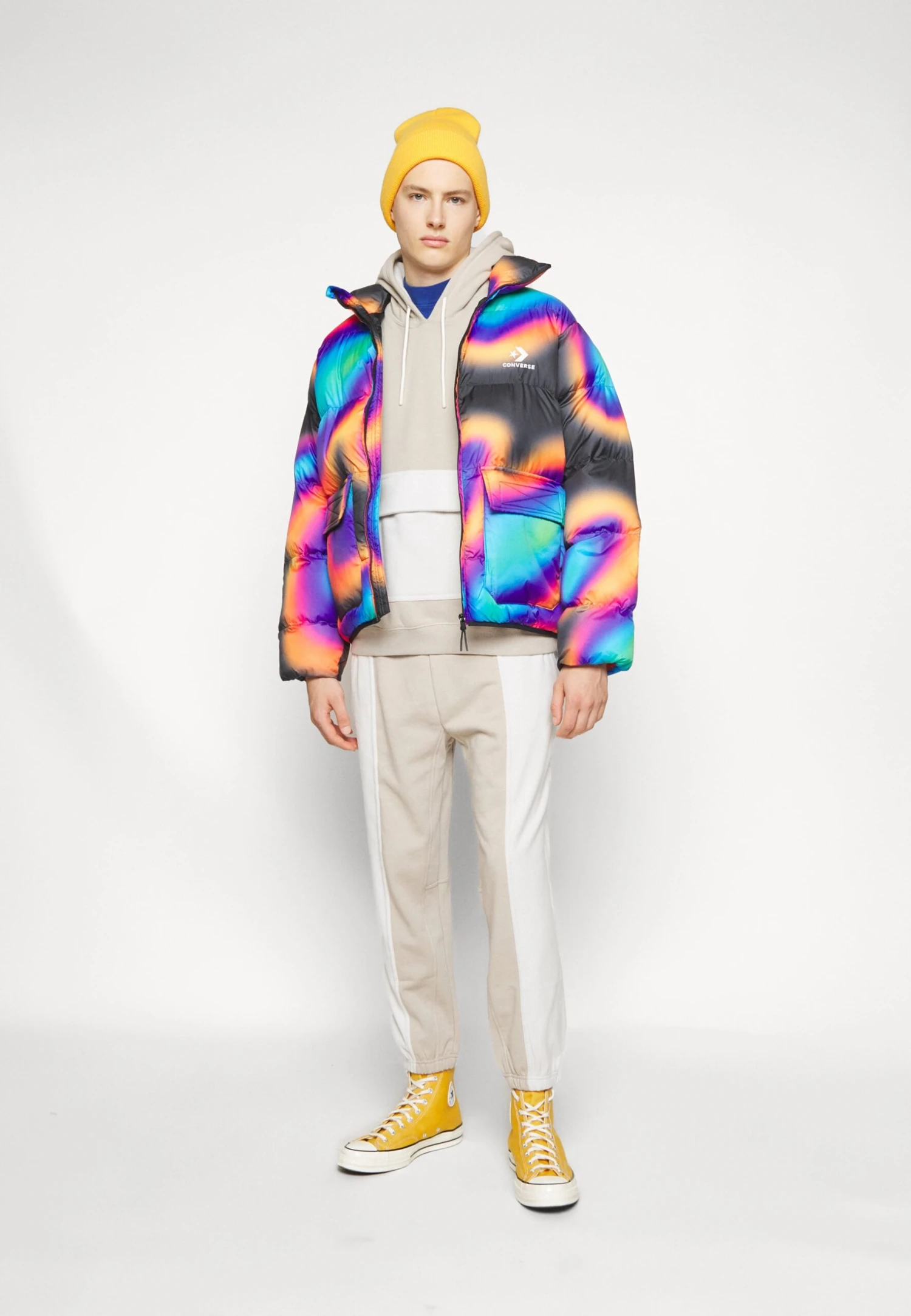 Converse Paneled Jogger - Tracksuit Bottoms - Papyrus 5 Converse Paneled Jogger - Tracksuit Bottoms - Papyrus - Image 5