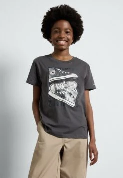 Converse SNINEFETTI SNEAKER TEE - Print T-shirt - Dark Matter