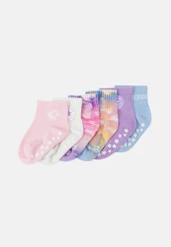 Converse Todd Gripper Unisex 6 Pack - Socks - Sunrise Pink