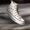 Converse CHUCK TAYLOR ALL STAR LIFT - High-top Trainers - Egret/vintage White/black