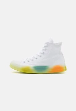Converse Chuck Taylor All Star Spray Paint Unisex - High-Top Trainers - White/Orange/Bright Bud
