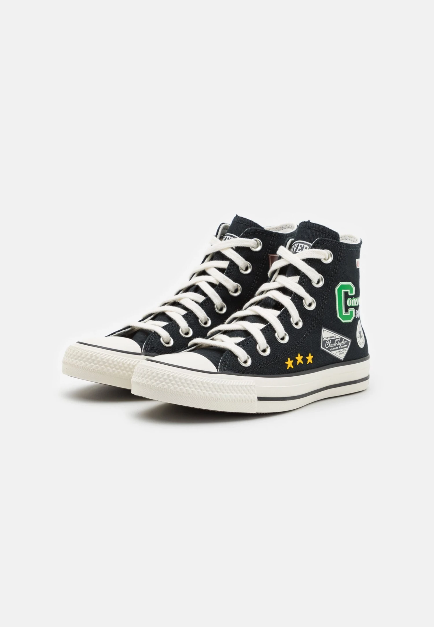 Converse Chuck Taylor All Star Unisex - High-Top Trainers - Black/White/Green 2 Converse Chuck Taylor All Star Unisex - High-Top Trainers - Black/White/Green - Image 2