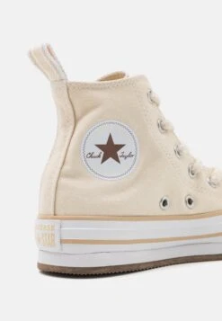 Converse Chuck Taylor All Star Eva Lift Platform Cheer Camp Unisex - High-Top Trainers - Natural Ivory/Oat Milk/White -Converse Store fd515bd59b3640e5b53ca558200ebe74