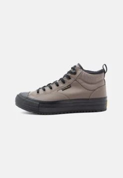 Converse CHUCK TAYLOR ALL STAR MALDEN STREET UNISEX - High-top Trainers - Classic Taupe/black/sunny Angle