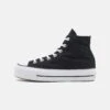 Converse CHUCK TAYLOR ALL STAR LIFT PLATFORM WIDE WIDTH - High-top Trainers - Black/white